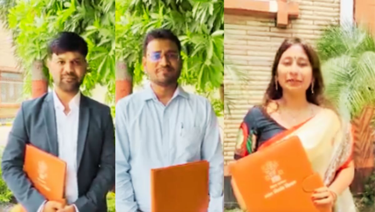 असिस्टेंट आर्किटेक्ट पद पर नियुक्ति पाने वाले अभ्यर्थियों ने खुशी जताई