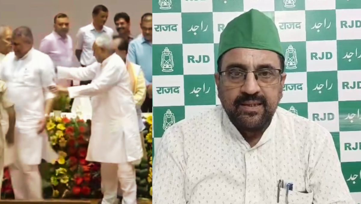 विजय चौधरी को धक्का या संयोग? मंत्री के साथ CM के बर्ताव पर सवाल! विजय चौधरी को धक्का या संयोग? मंत्री के साथ CM के बर्ताव पर सवाल!