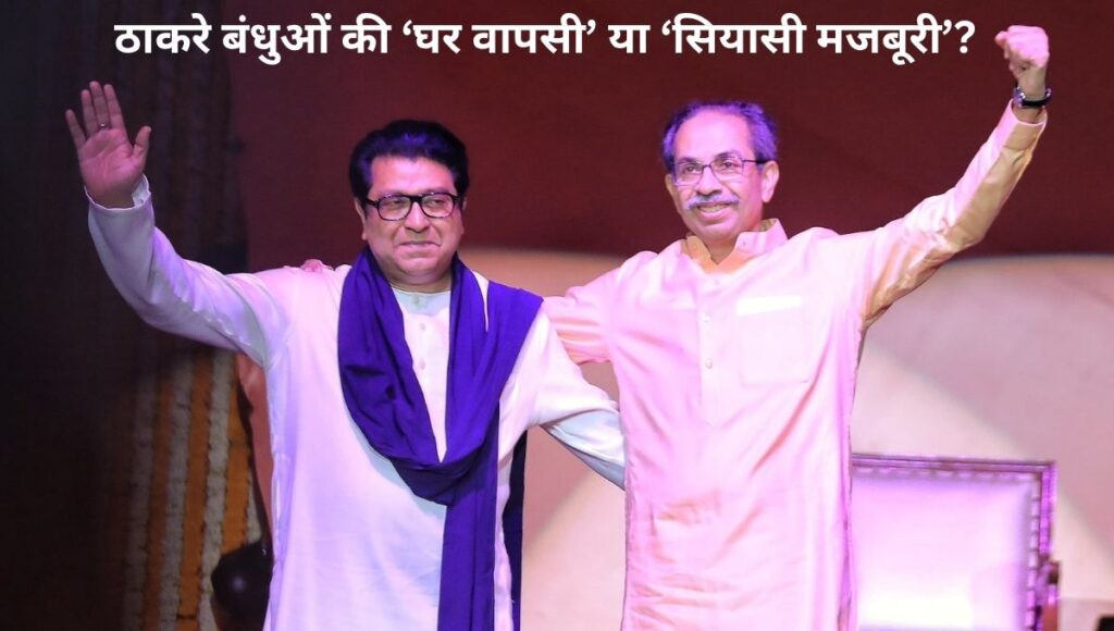 ठाकरे बंधुओं की ‘घर वापसी’ या ‘सियासी मजबूरी’?