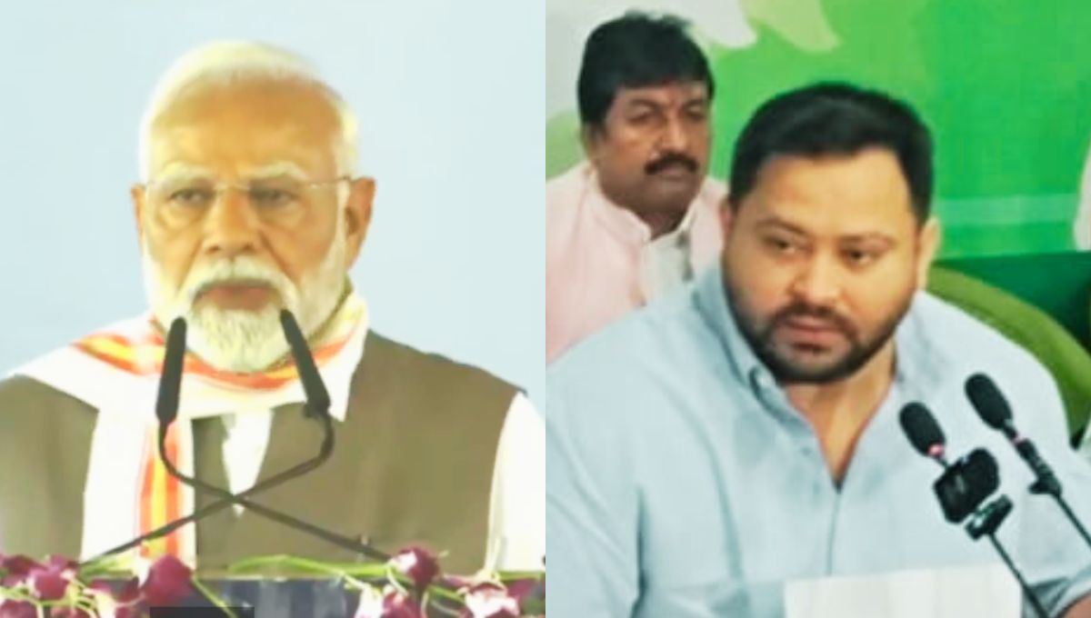 तेजस्वी का तीखा हमला: बिहार को सिर्फ जुमले मिले!सब कुछ गुजरात गया!"उद्योगों के पलायन पर तेजस्वी का तंज