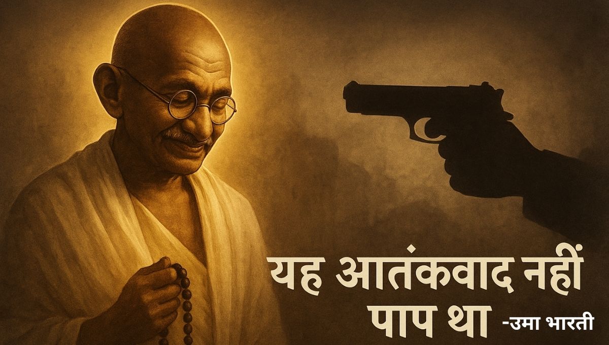 उमा भारती का गांधी-गोडसे बयान: ‘आतंकवाद से बड़ा पाप था वह!