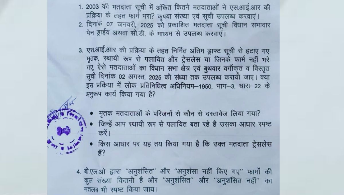 चुनाव आयोग की बैठक में इंडिया गठबंधन के सवालों पर चुप्पी उठे गंभीर सवाल चुनाव आयोग की बैठक में इंडिया गठबंधन के सवालों पर चुप्पी उठे गंभीर सवाल