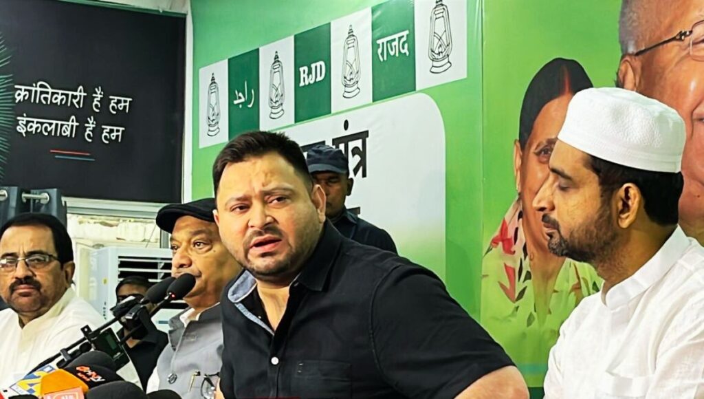 तेजस्वी यादव ने उठाया उपमुख्यमंत्री विजय सिन्हा गंभीर सवाल