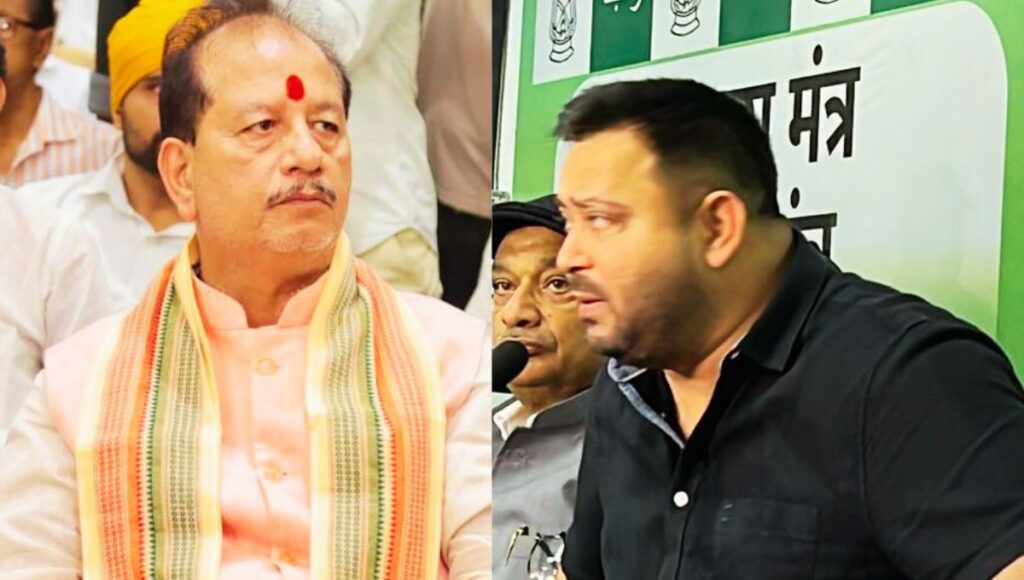 तेजस्वी के आरोपों पर विजय सिन्हा ने मोर्चा संभाला किया तीखा पलटवार