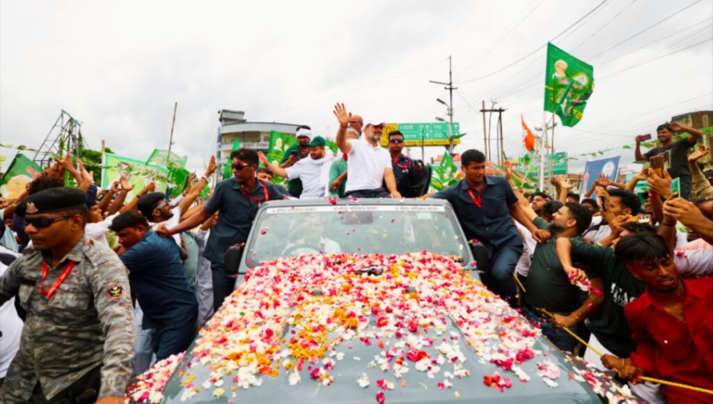 वोटर अधिकार यात्रा बना जन-जन की आवाज