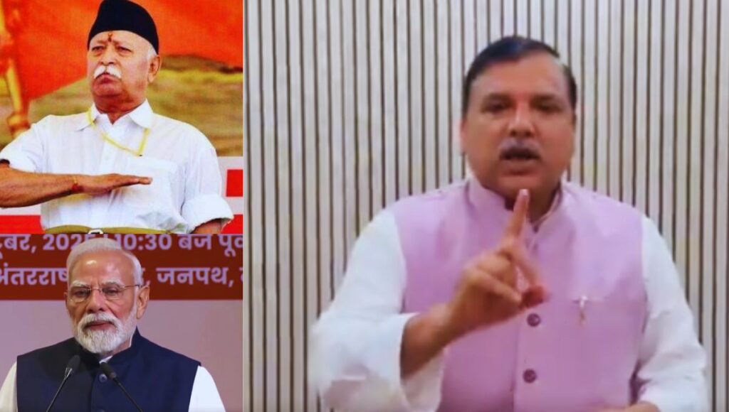 CJI पर हमला लोकतंत्र पर हमला: संजय सिंह बोले – BJP रूपी नफ़रती साँप को कुचलना होगा