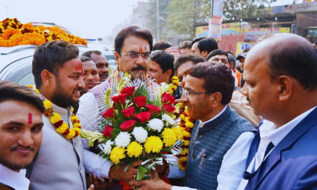 प्रवास कार्यक्रम में आरा पहुंचे बिहार भाजपा अध्यक्ष संजय सरावगी, कार्यकर्ताओं ने किया ऐतिहासिक स्वागत