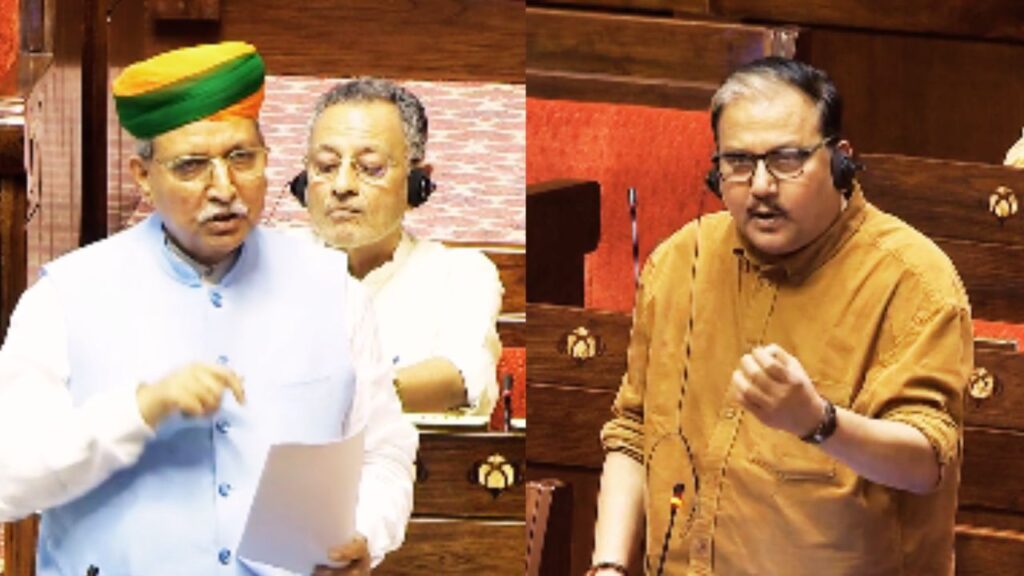 राज्यसभा में उच्च न्यायालयों में SC, ST, OBC और अल्पसंख्यक प्रतिनिधित्व पर सरकार के जवाब और न्यायपालिका में सामाजिक विविधता पर बहस दर्शाती सांकेतिक तस्वीर.