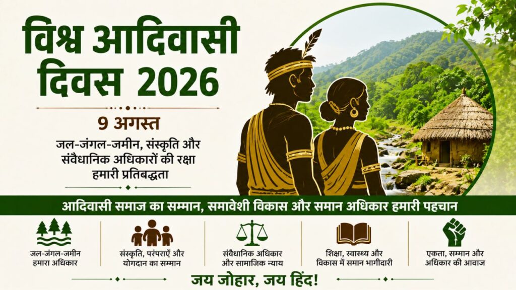 विश्व आदिवासी दिवस 2026 पर मल्लिकार्जुन खड़गे का आदिवासी समाज के अधिकारों पर संदेश