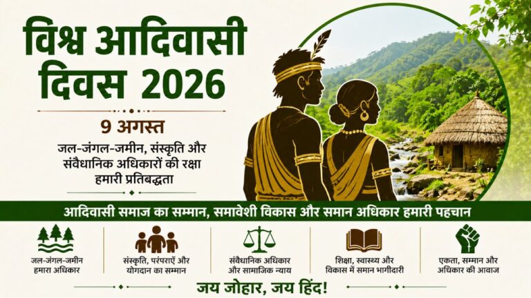 विश्व आदिवासी दिवस 2026: खड़गे ने दिए अधिकारों के संरक्षण पर जोर विश्व आदिवासी दिवस 2026 पर मल्लिकार्जुन खड़गे का आदिवासी समाज के अधिकारों पर संदेश