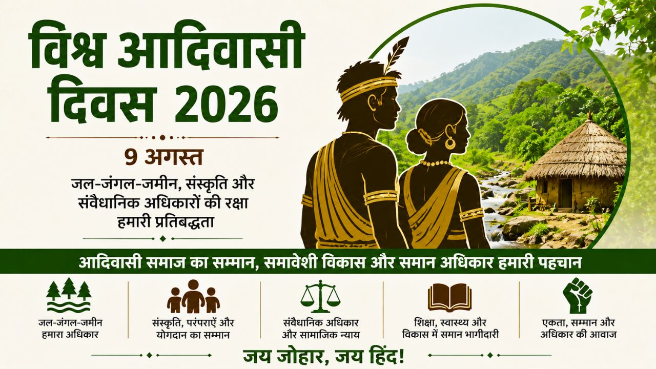 विश्व आदिवासी दिवस 2026 पर मल्लिकार्जुन खड़गे का आदिवासी समाज के अधिकारों पर संदेश